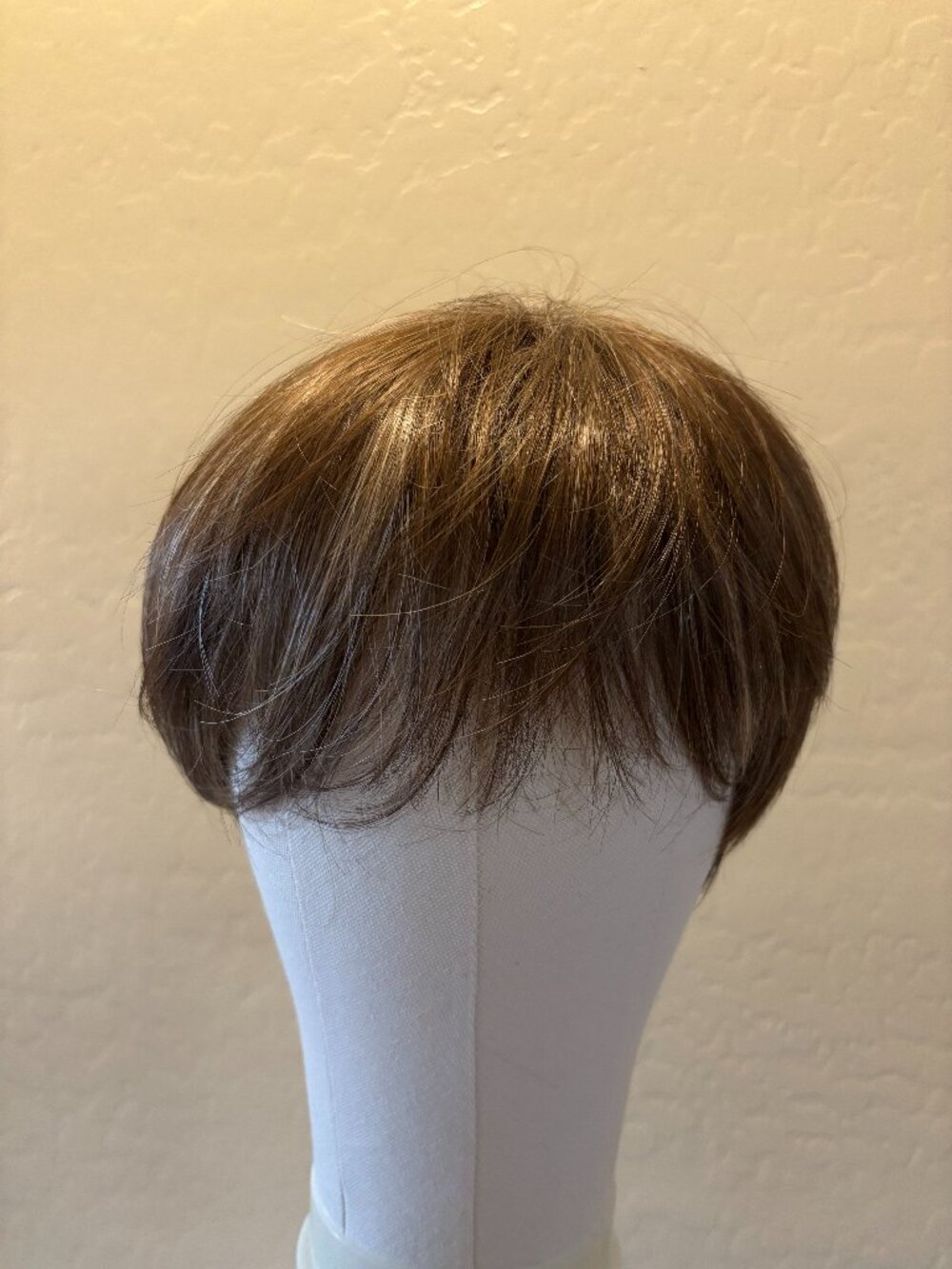 Short layered Brown with Golden highlights Pixie Wig N1686